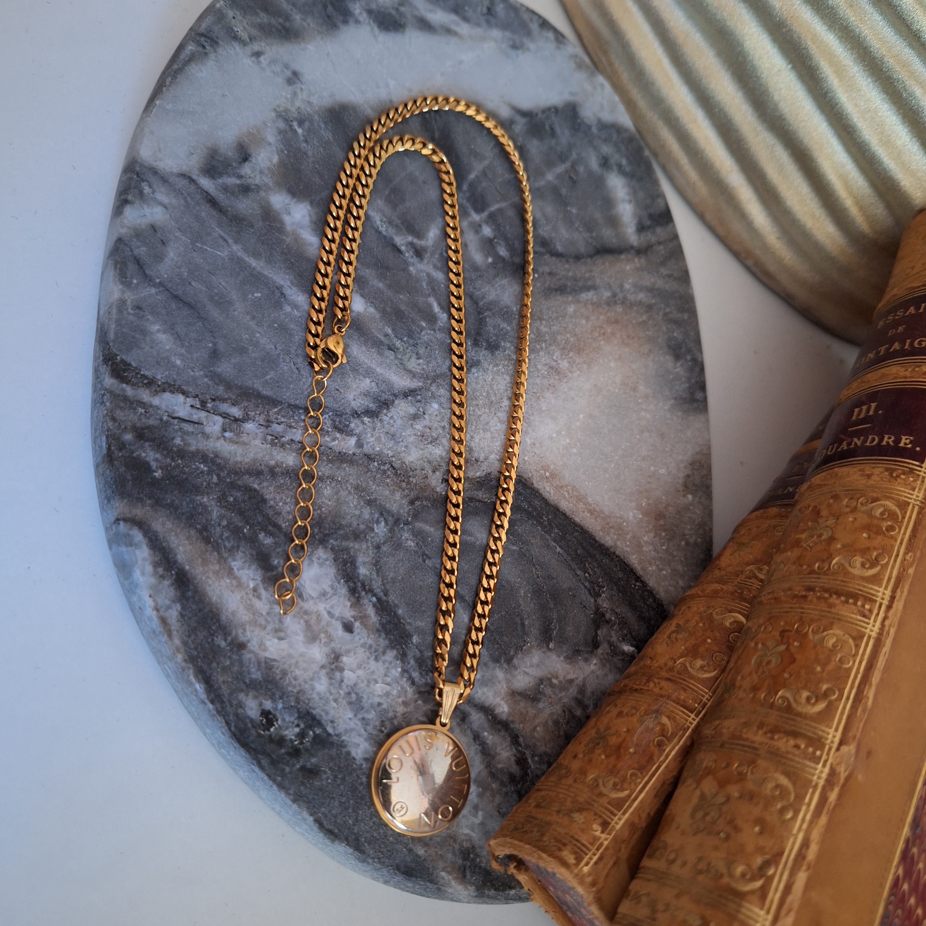 Lyra Necklace - Relux handcrafted creation with upcycled vintage component