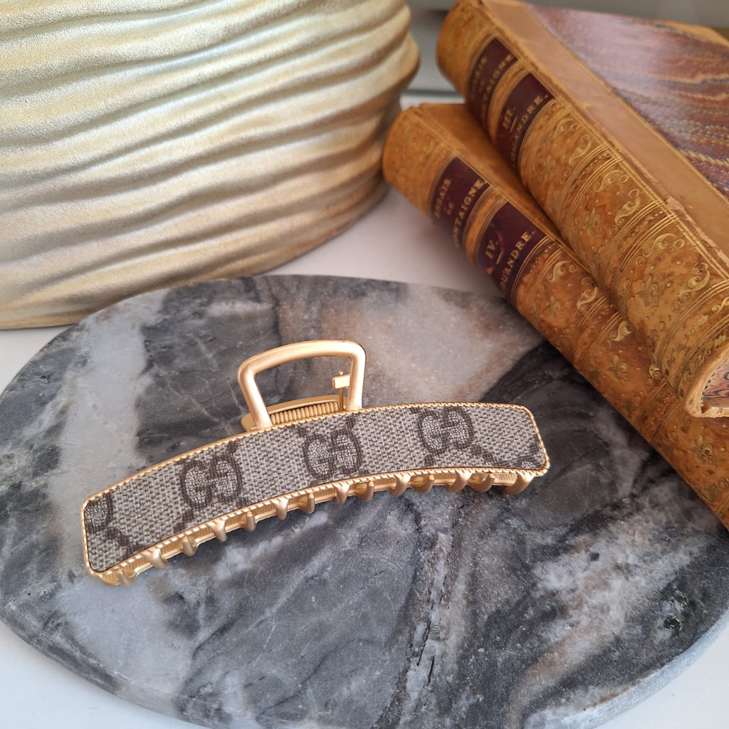 Accessorio per capelli Kina - Creazione artigianale Relux in pelle vintage upcycled