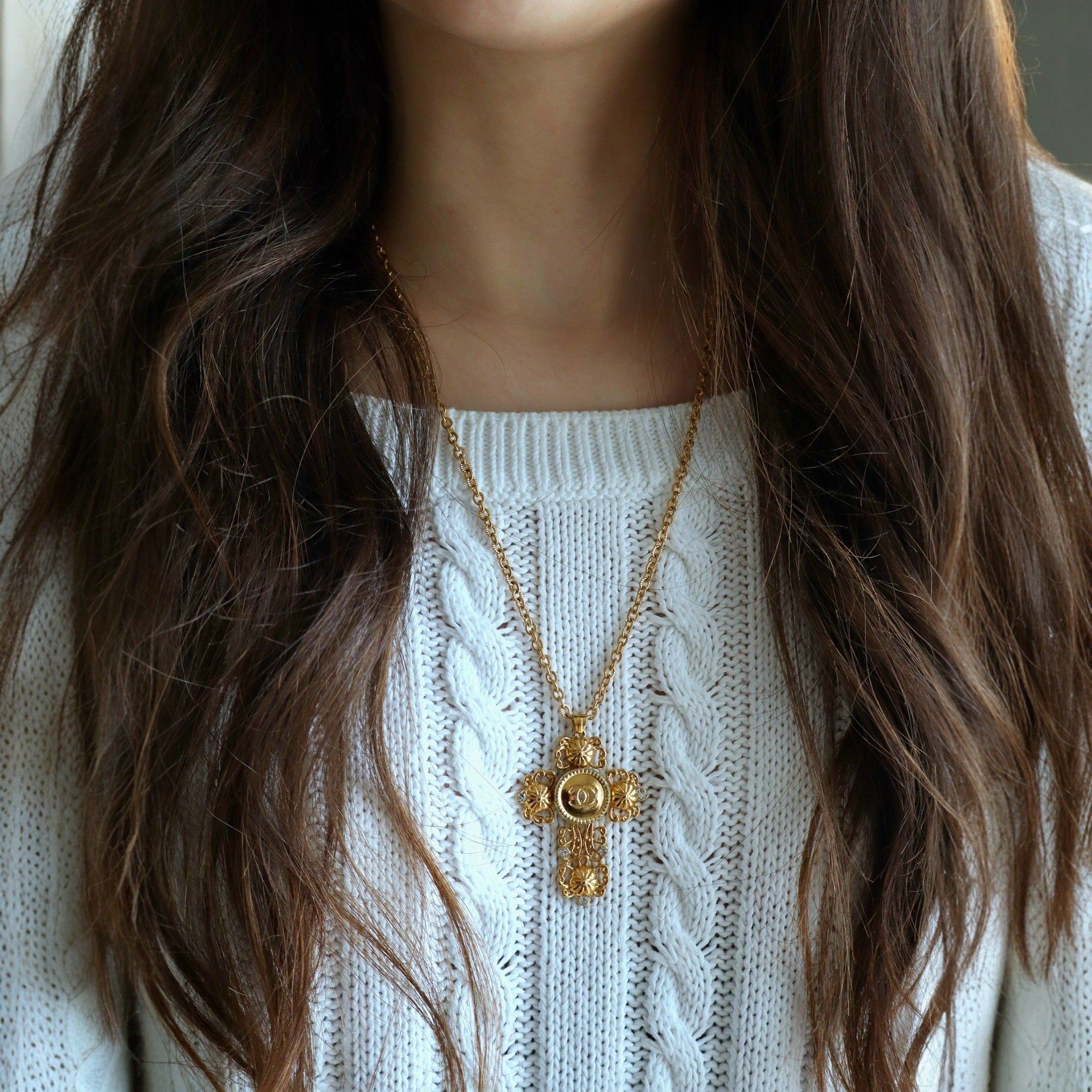 Collana Croce Upcycling