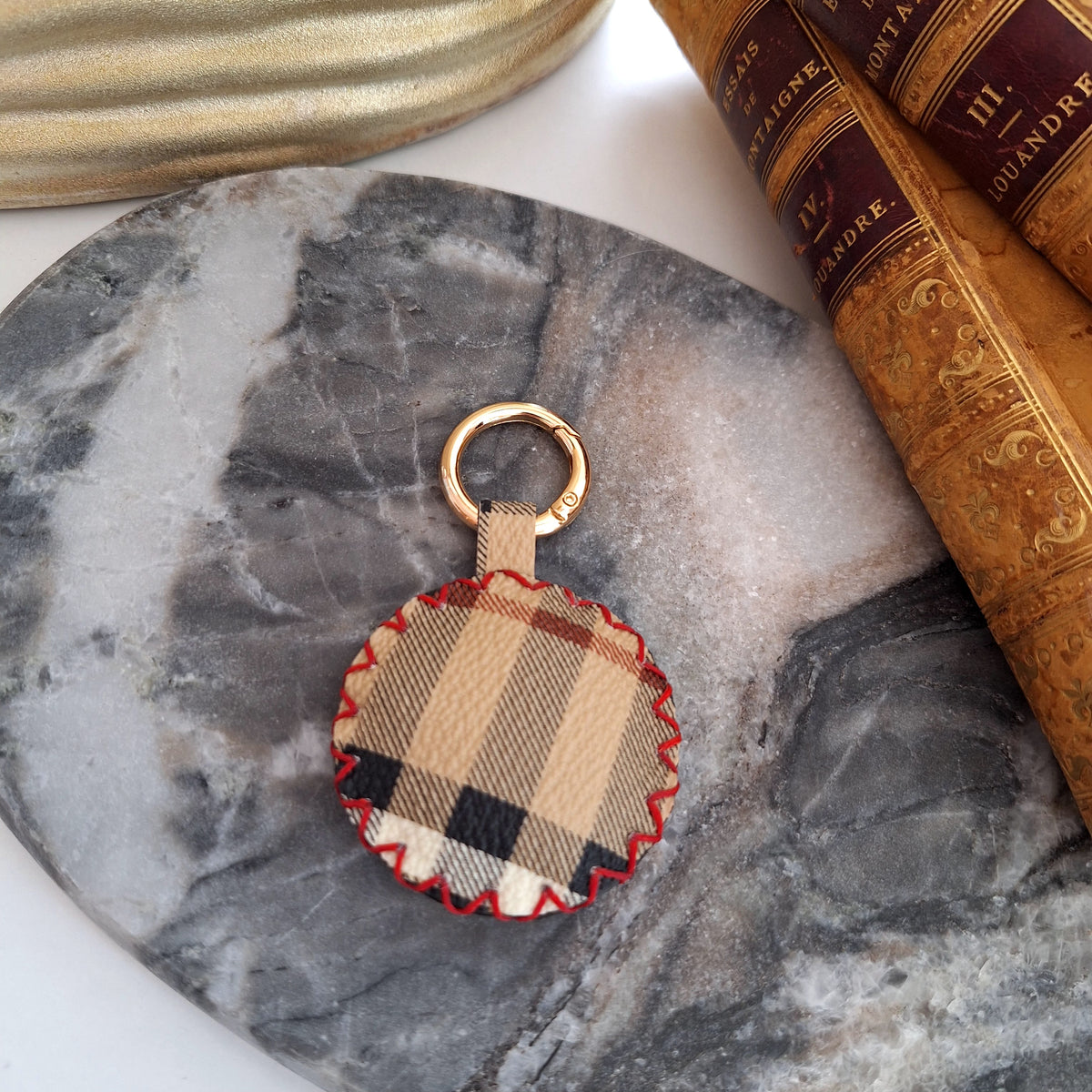 Portachiavi Nari - Creazione artigianale Relux in pelle vintage upcycled