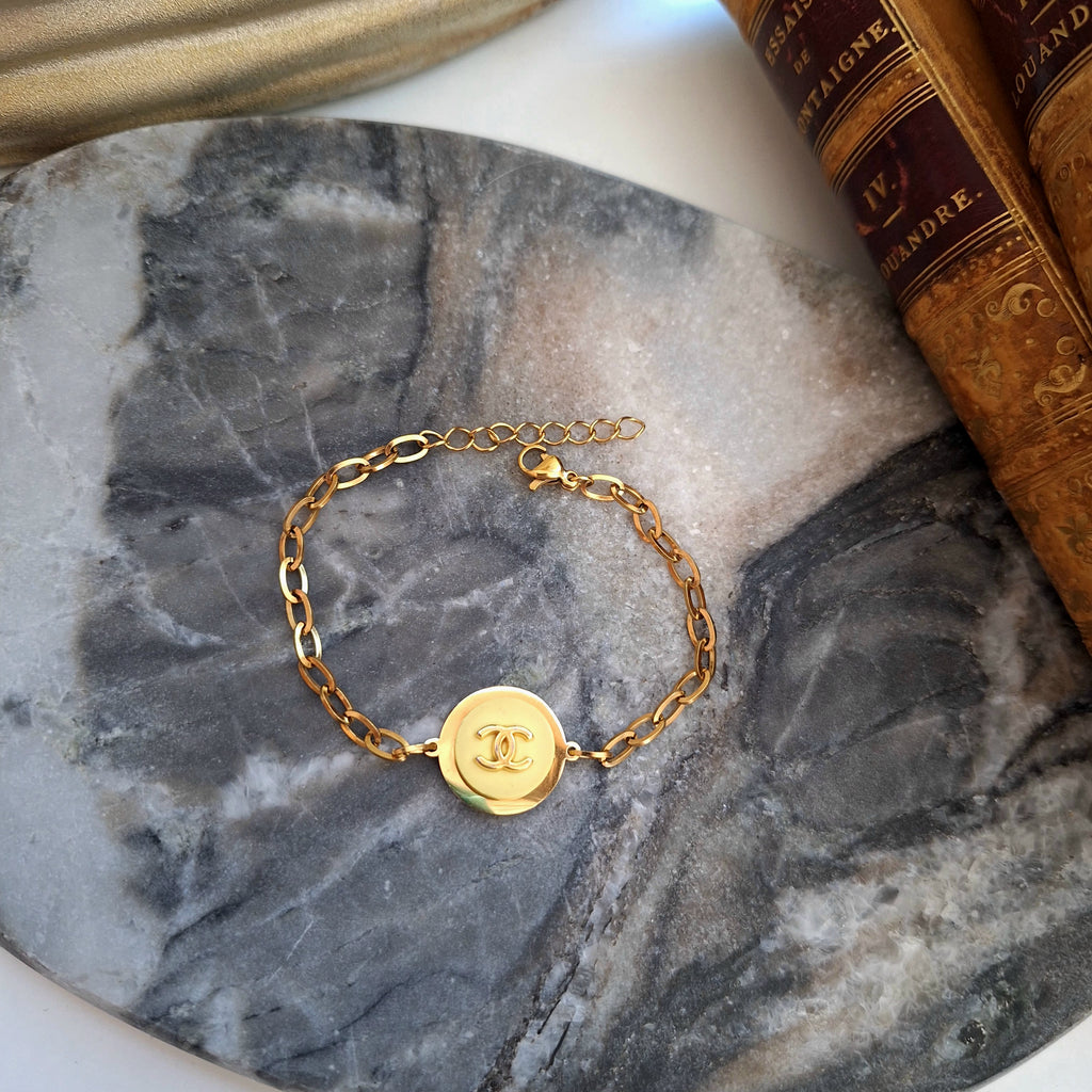 Bracciale Ada - Creazione artigianale Relux con bottone vintage upcycled
