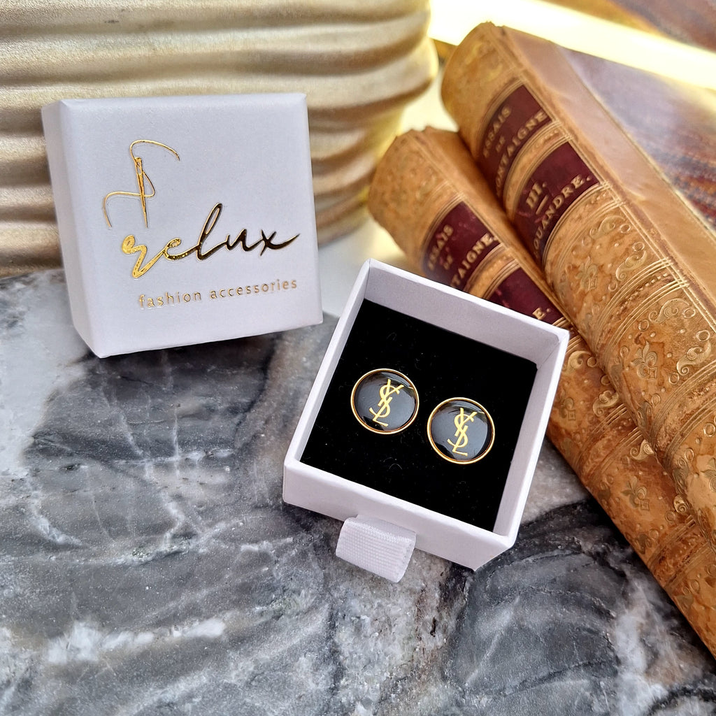 Kelli Earrings - Relux handcrafted design with upcycled vintage buttons