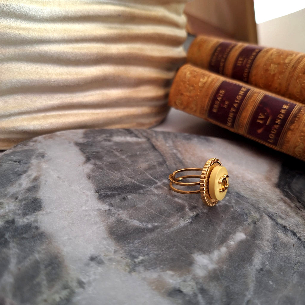 Caria Ring - Relux artisanal creation with upcycled button