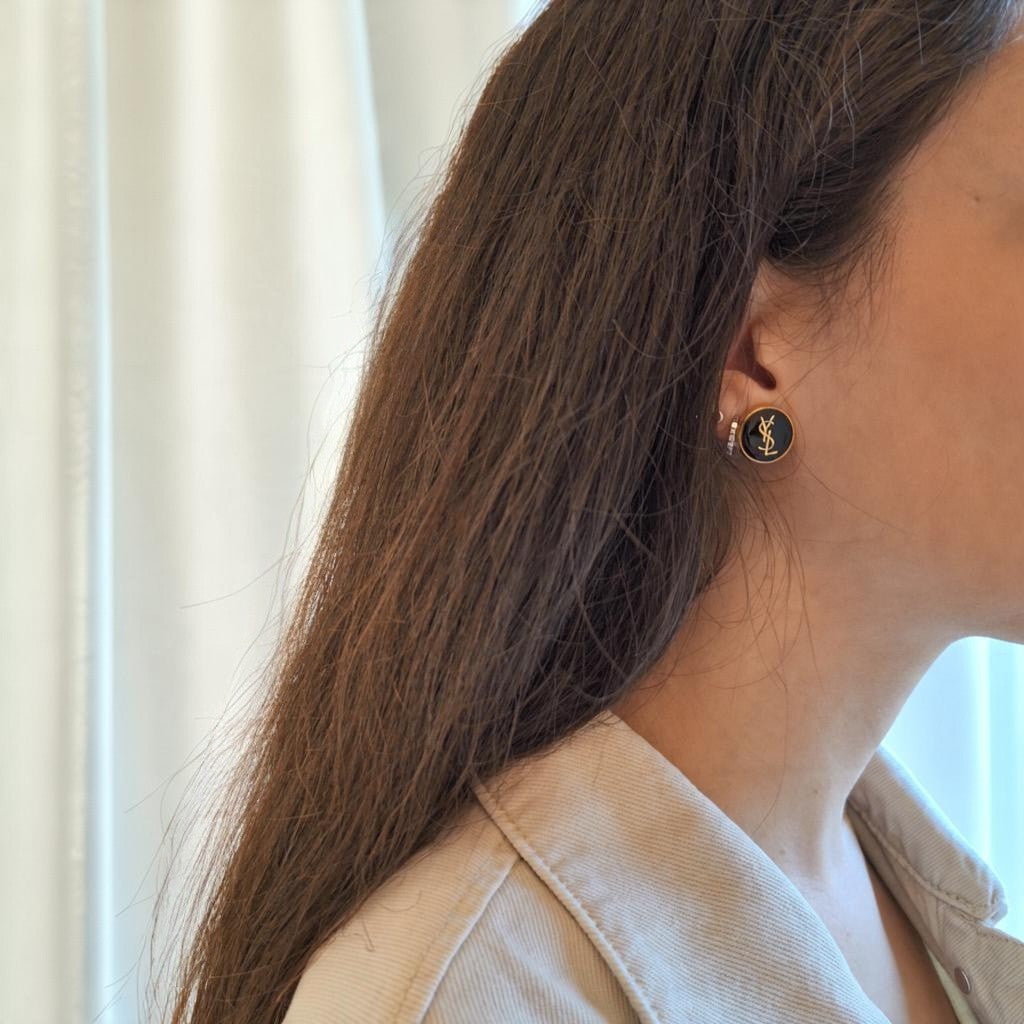 Kelli Earrings - Relux handcrafted design with upcycled vintage buttons