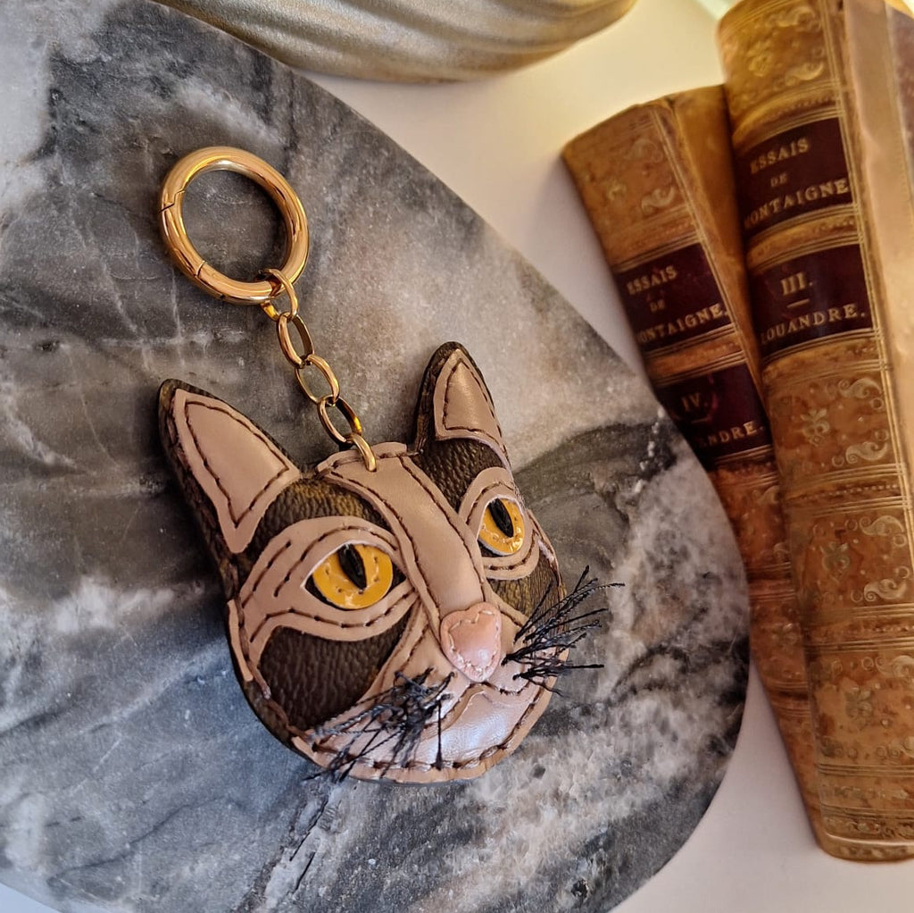 Portachiavi Mimi - Creazione artigianale Relux in pelle vintage upcycled