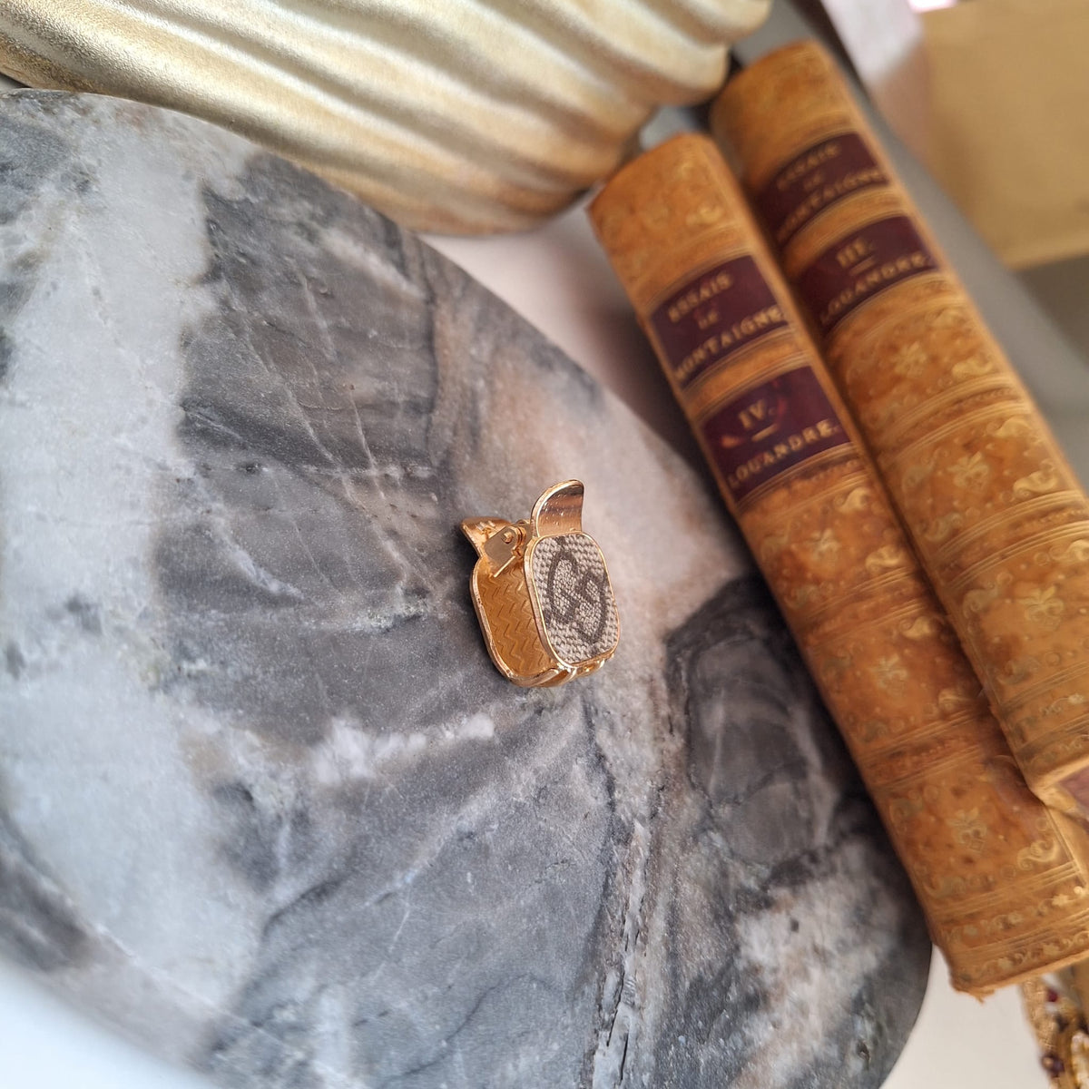 Accessorio per capelli Lisa - Creazione artigianale Relux in pelle vintage upcycled