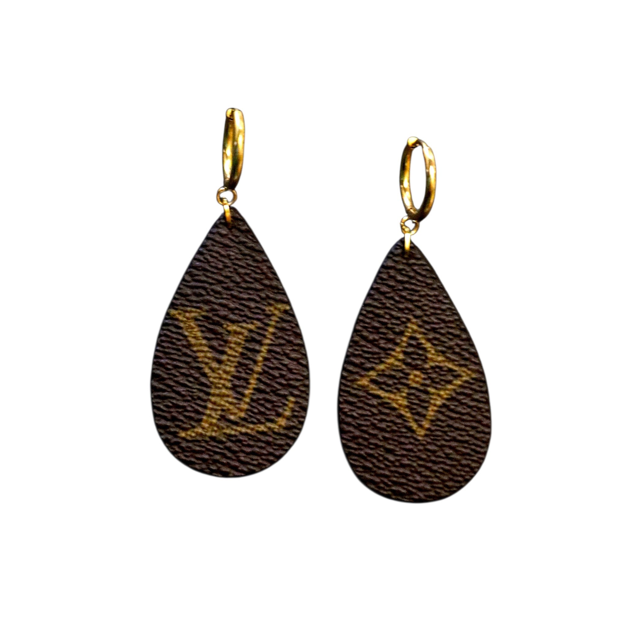 Orecchini "Amber" Upcycled Monogram