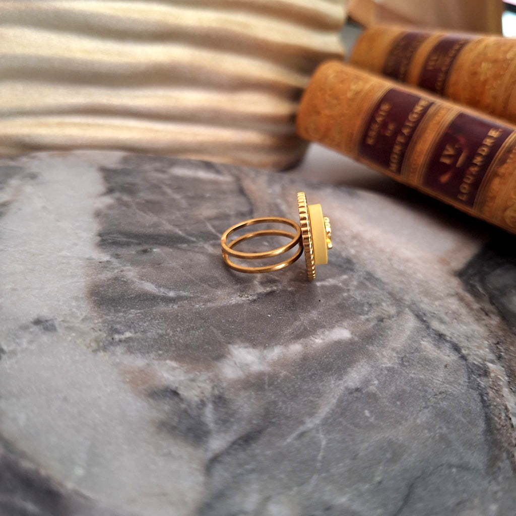 Caria Ring - Relux artisanal creation with upcycled button