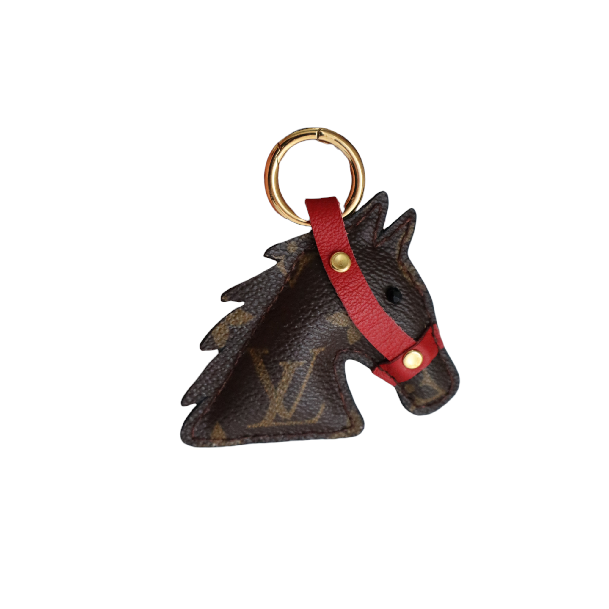 Portachiave Cavallo Marrone Upcycled