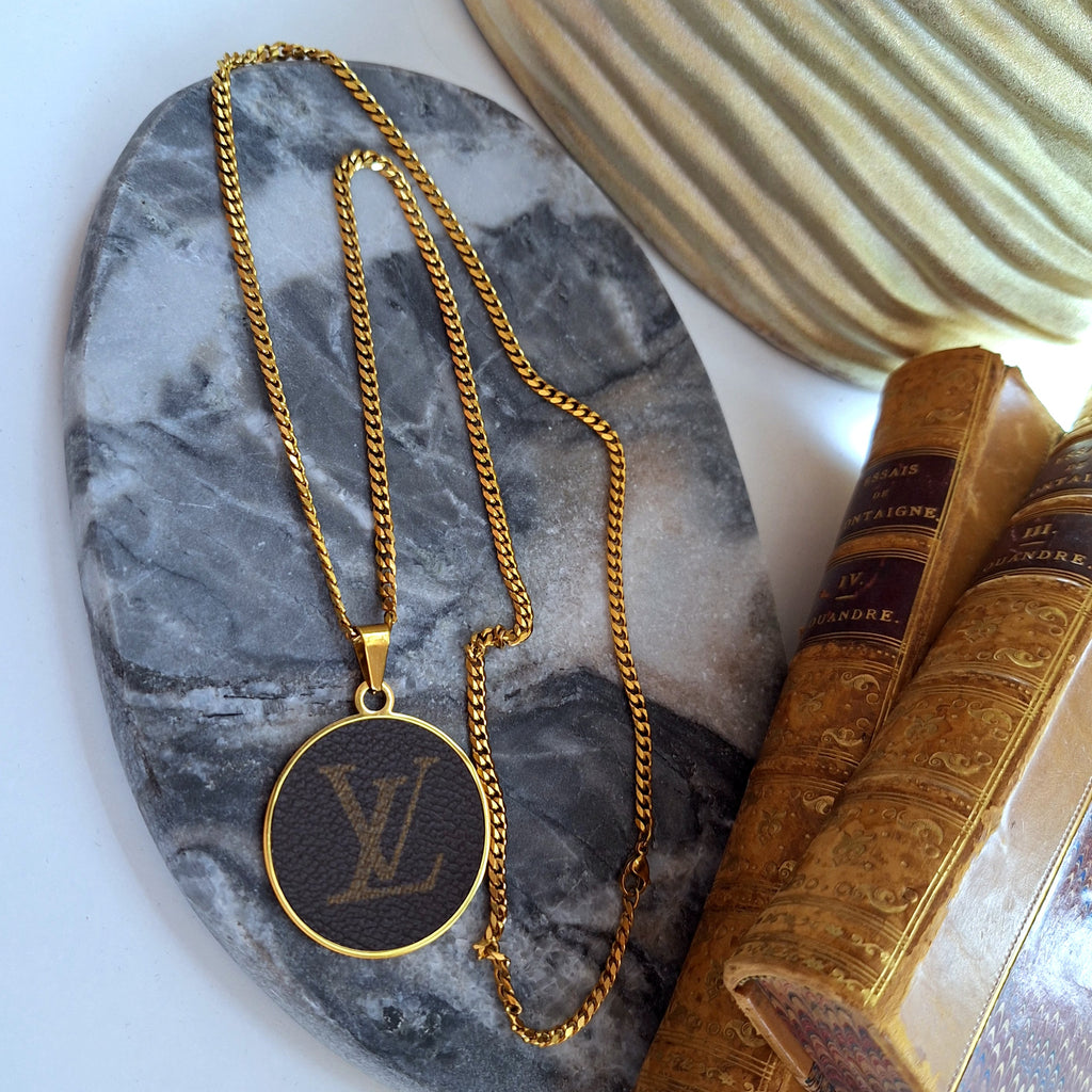 Collana Raia - Creazione artigianale Relux in pelle vintage upcycled
