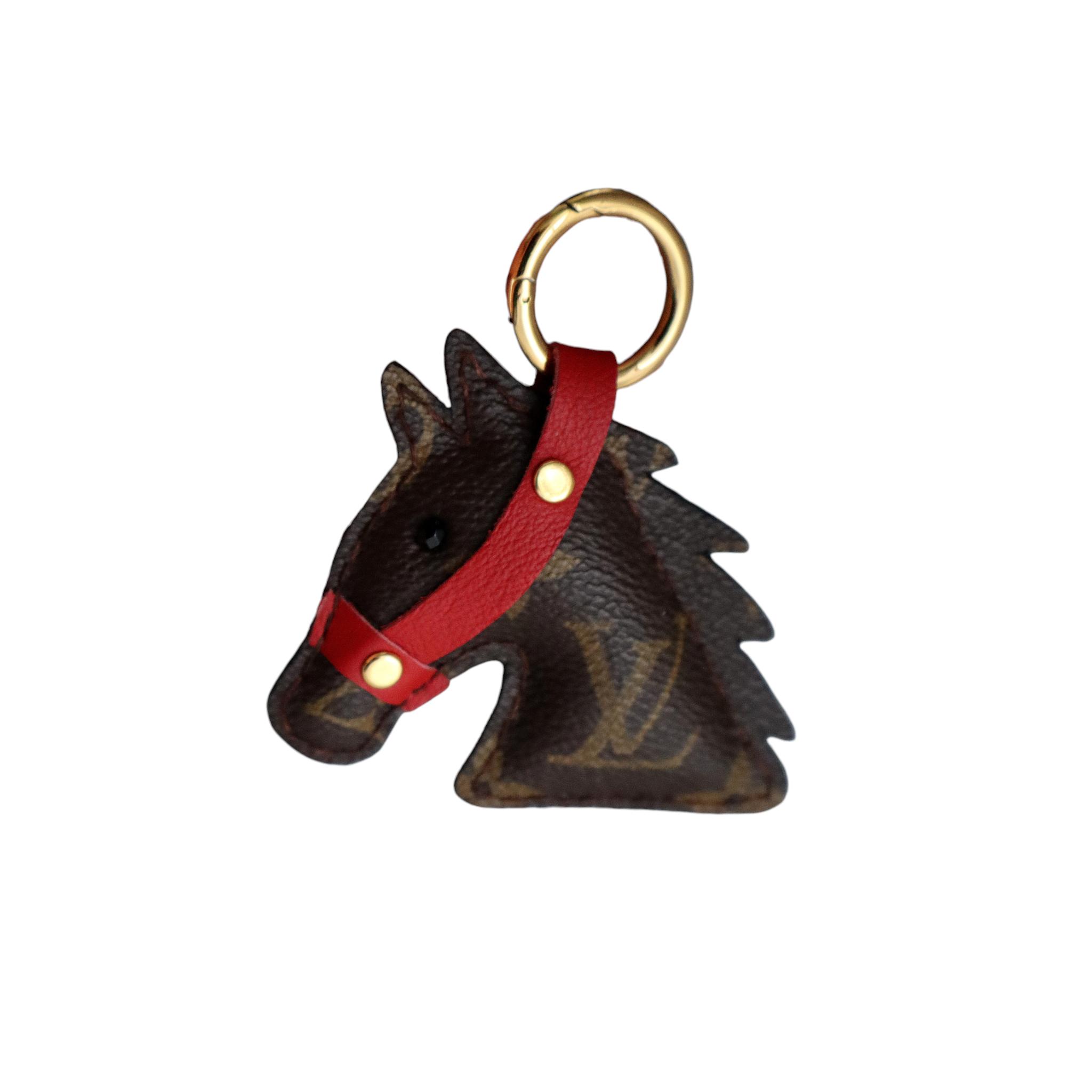 Portachiave Cavallo Marrone Upcycled