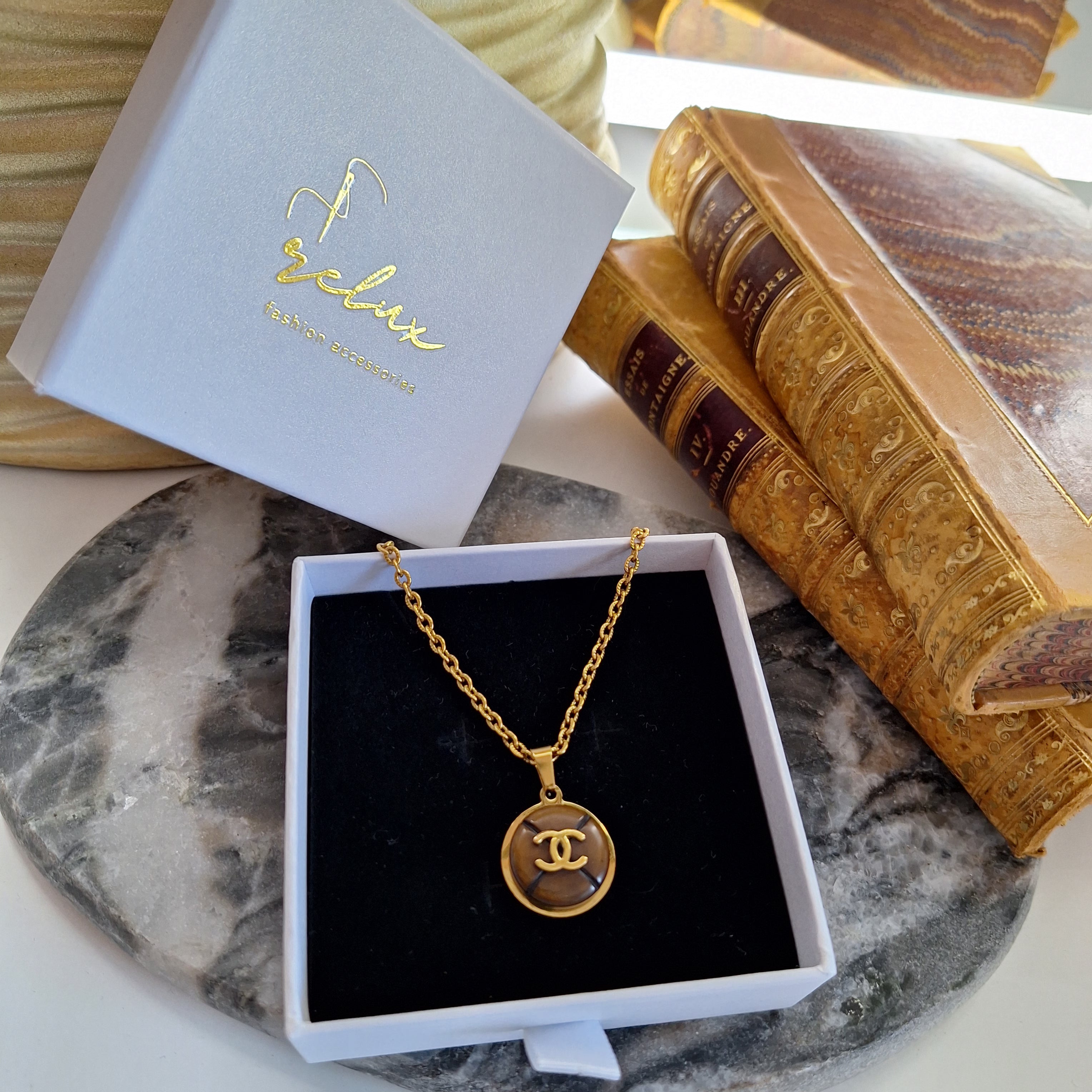 Collana Olga - Creazione artigianale Relux con componente vintage upcycled