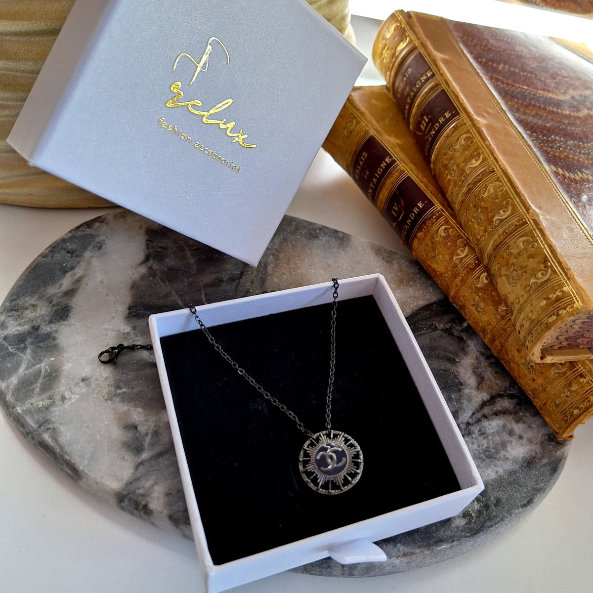 Rada Necklace - Relux handcrafted creation with upcycled vintage component