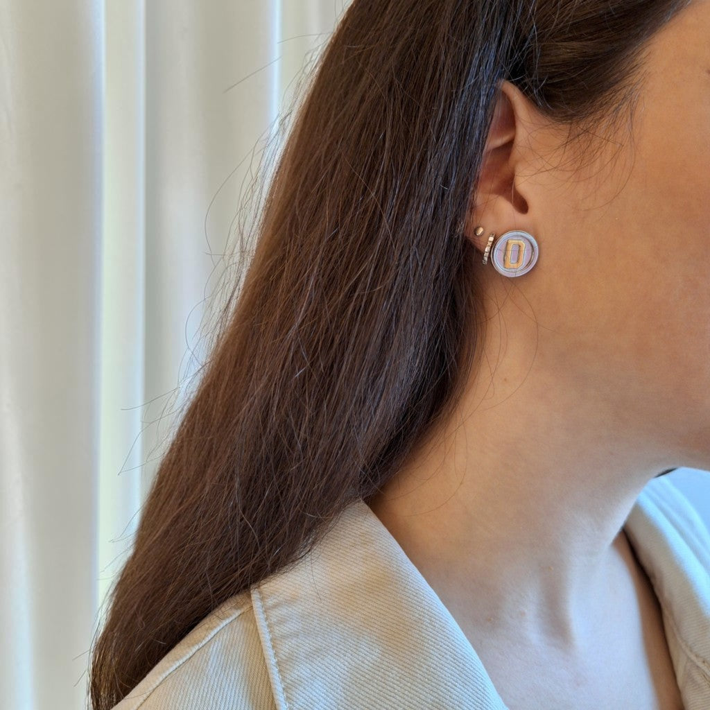 Nali Earrings - Relux handcrafted design with upcycled vintage buttons