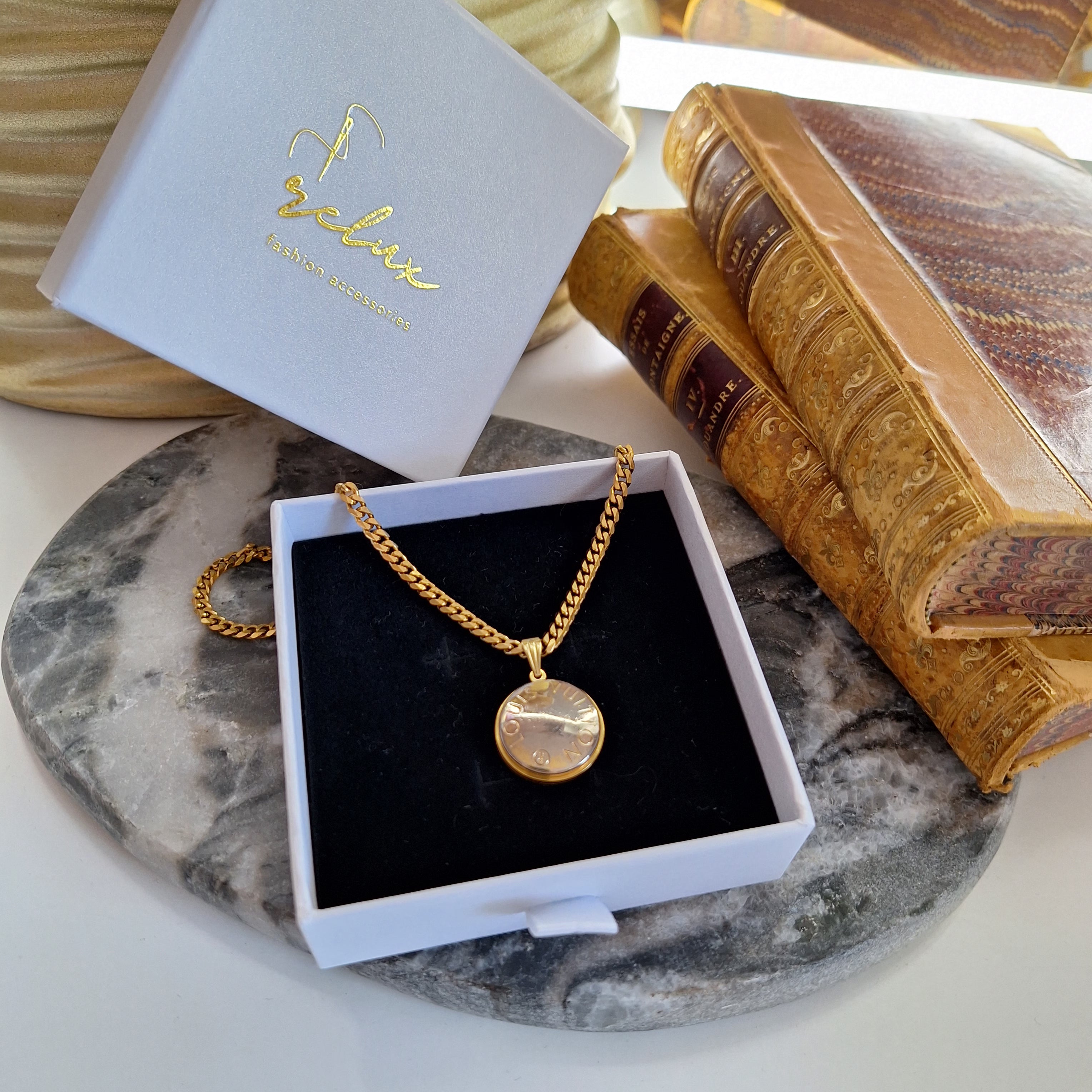Collana Lyra - Creazione artigianale Relux con componente vintage upcycled