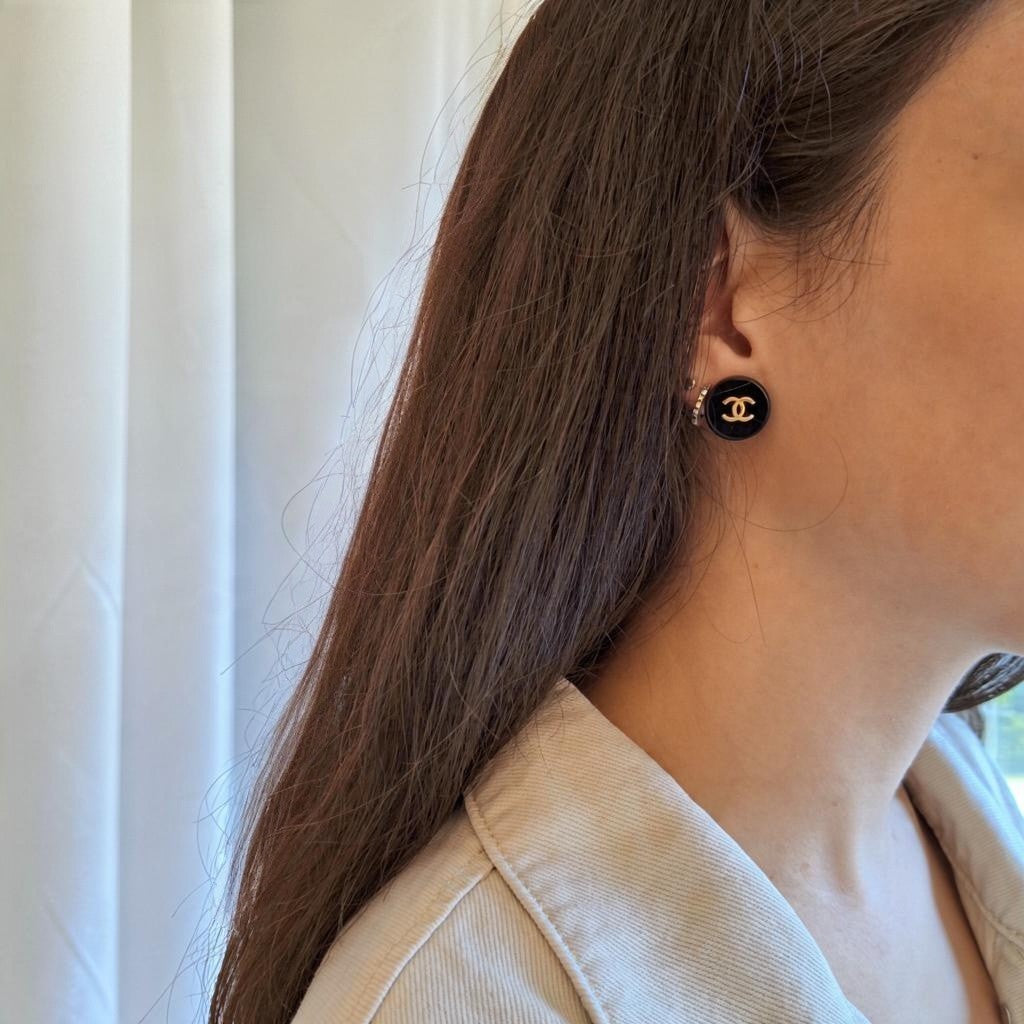 Liv Earrings - Relux handcrafted creation with upcycled vintage buttons