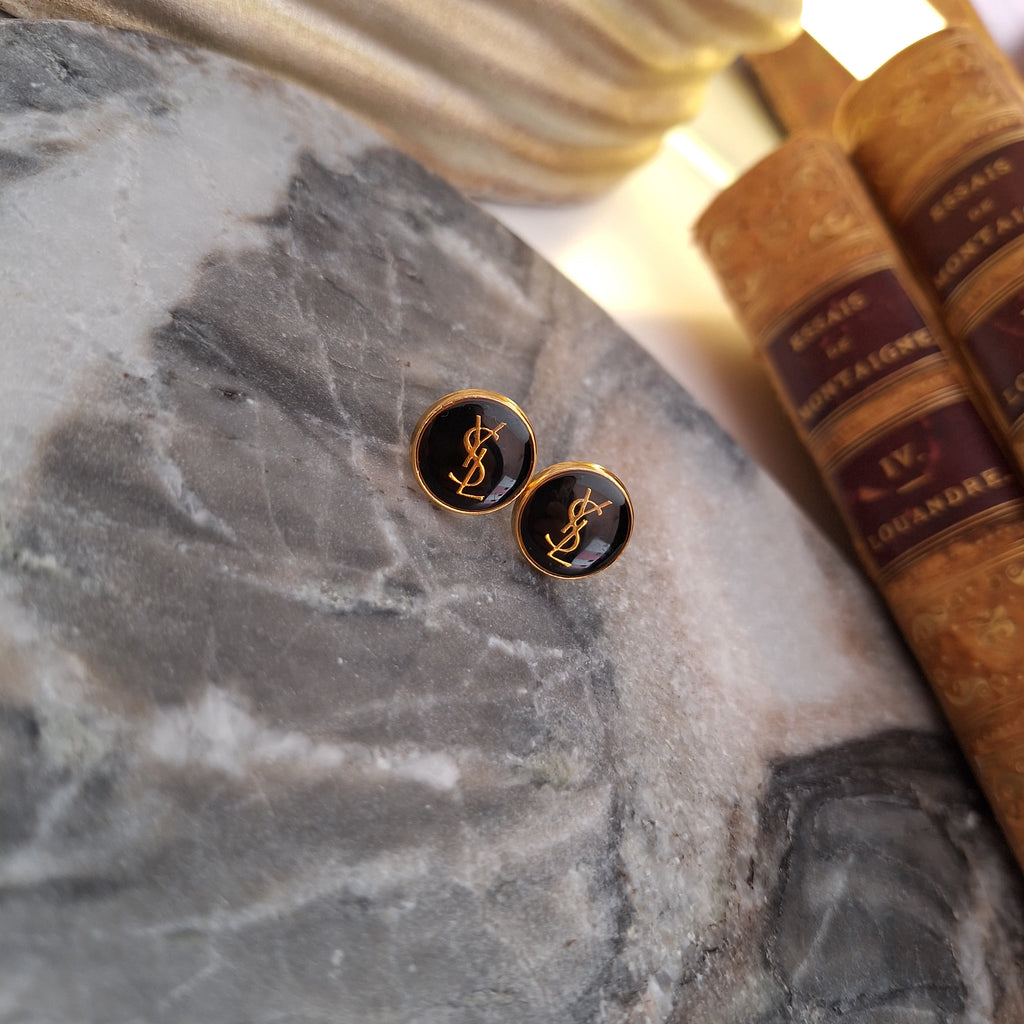 Kelli Earrings - Relux handcrafted design with upcycled vintage buttons