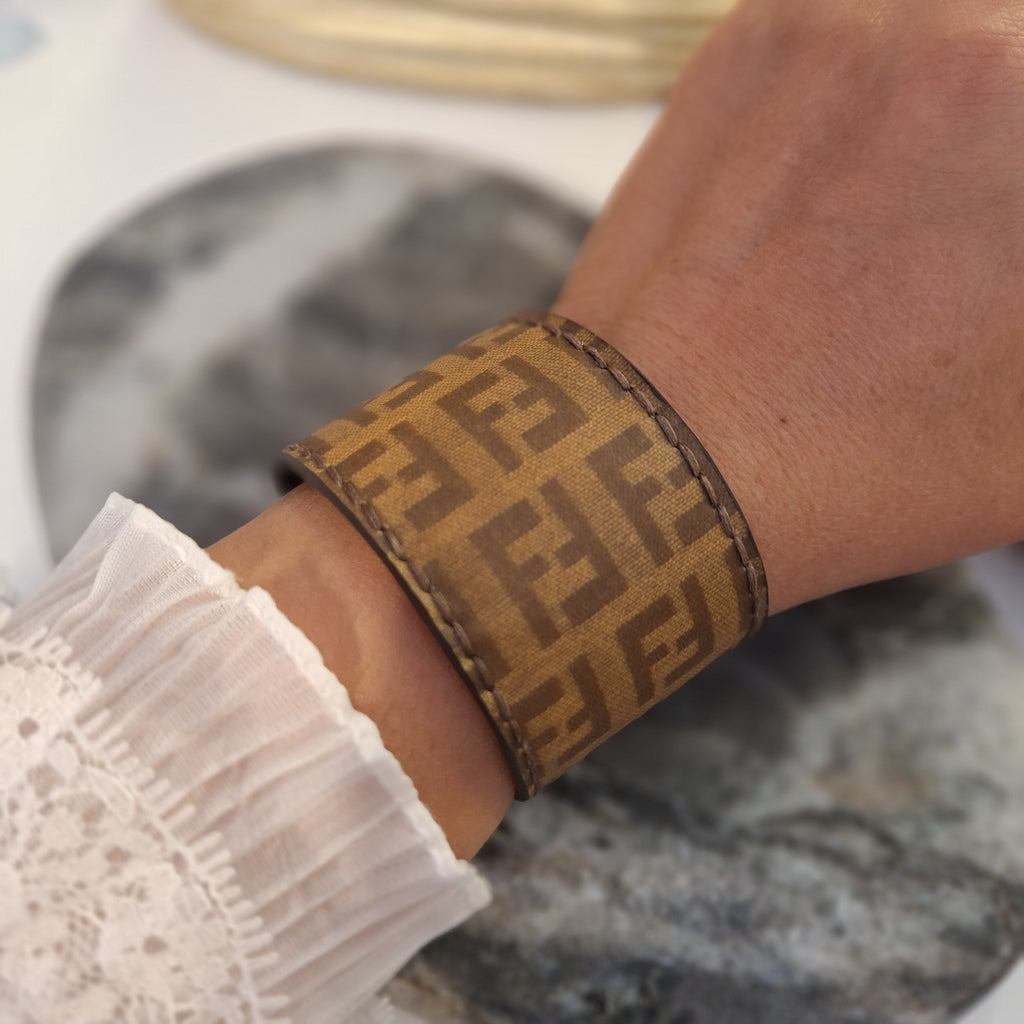 Bracciale Peg - creazione artigianale Relux in pelle vintage upcycled