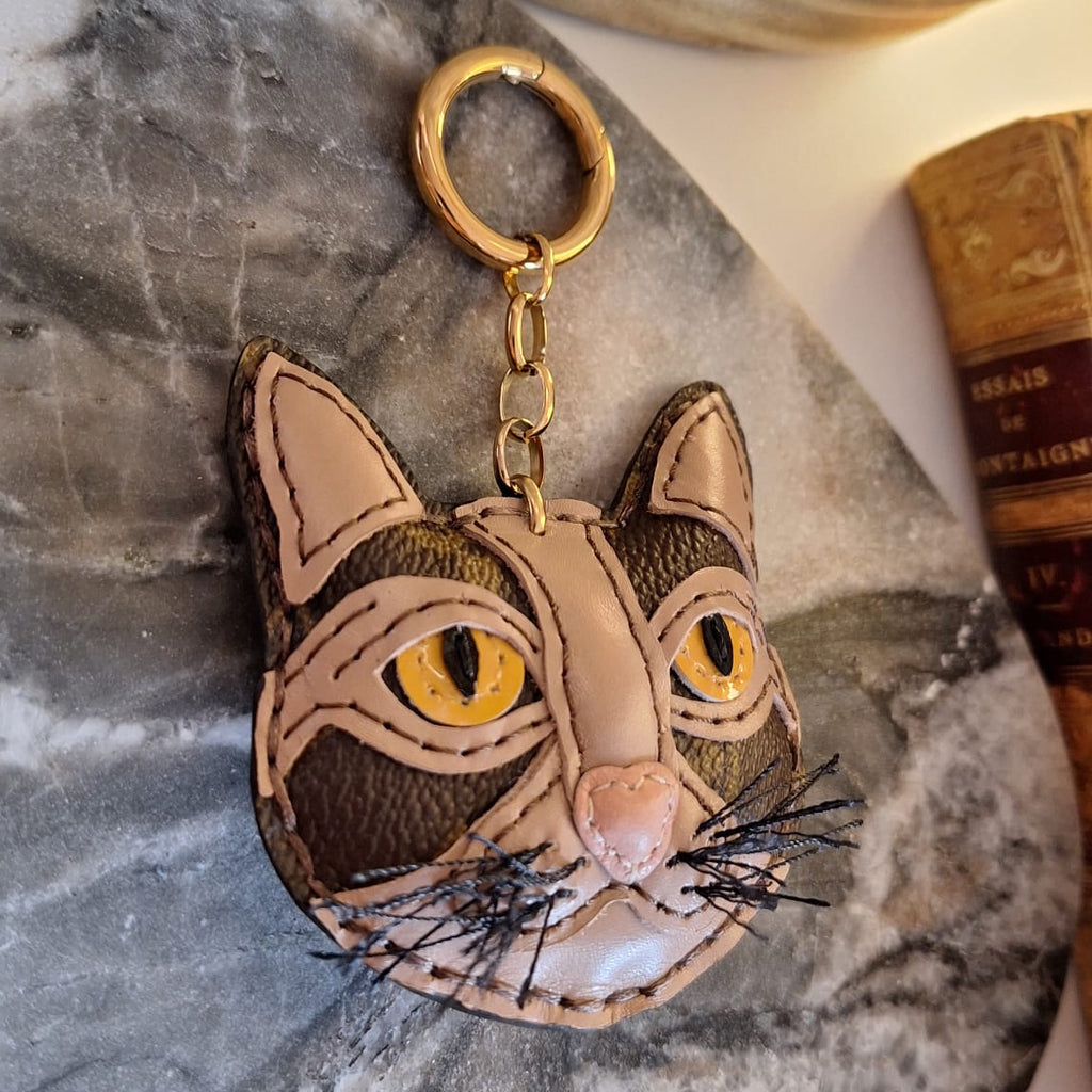Portachiavi Mimi - Creazione artigianale Relux in pelle vintage upcycled