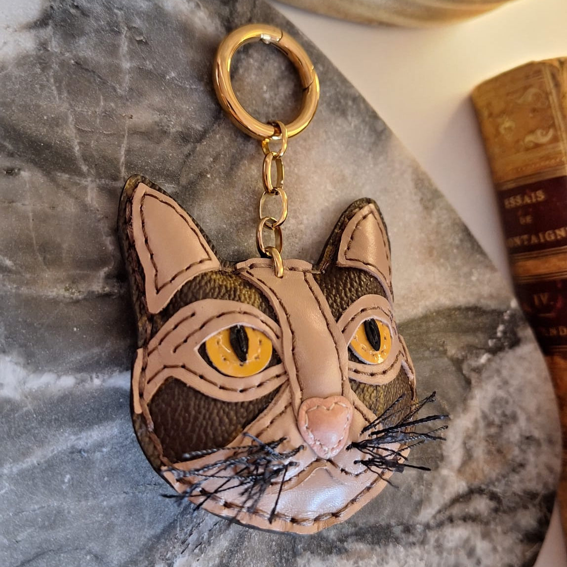 Portachiavi Mimi - Creazione artigianale Relux in pelle vintage upcycled