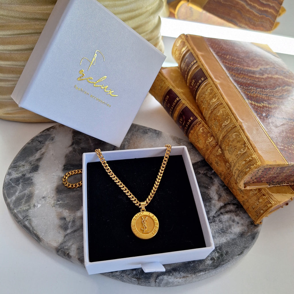 Collana Margo - Creazione artigianale Relux con bottone vintage upcycled
