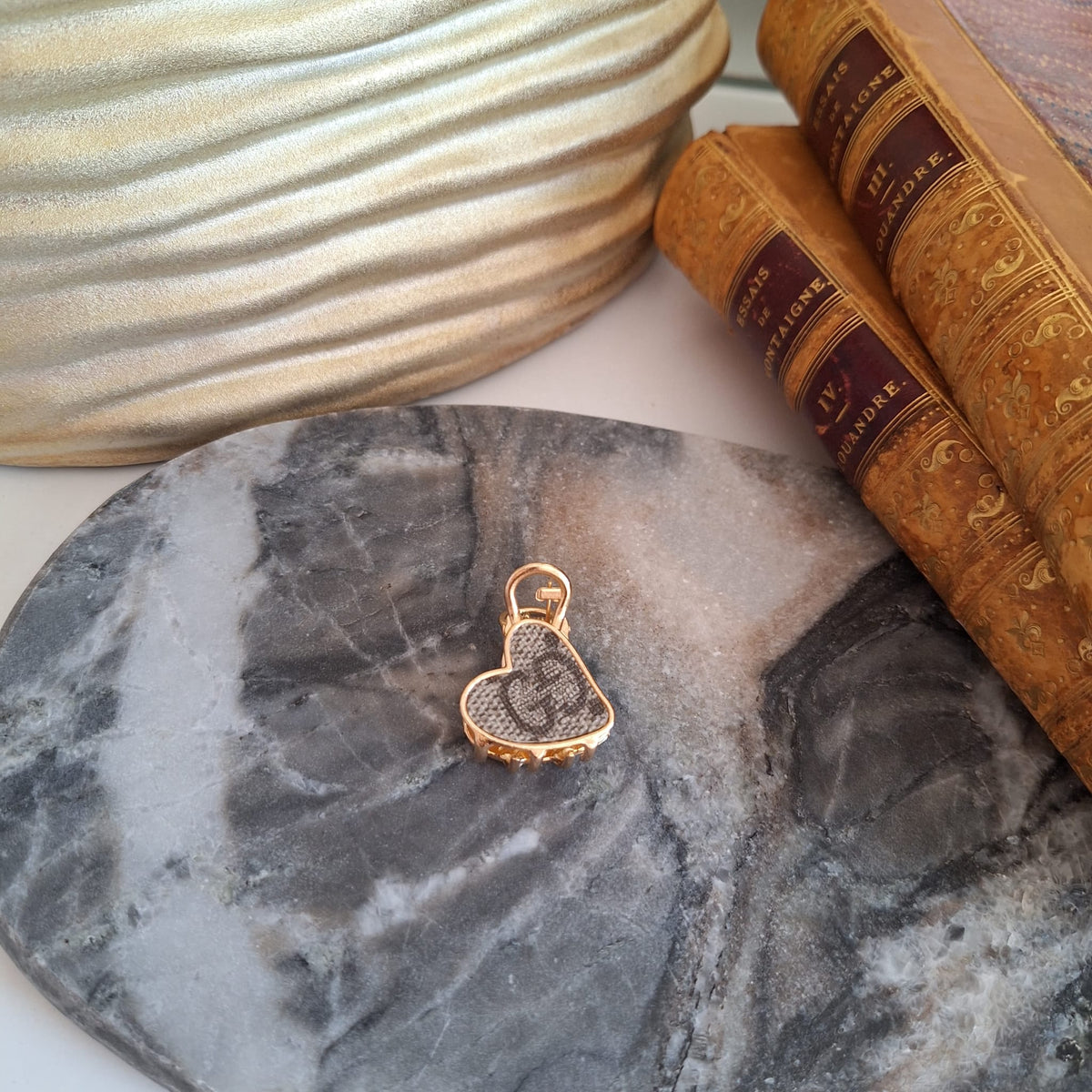 Accessorio per capelli Lou - Creazione artigianale Relux in pelle vintage upcycled