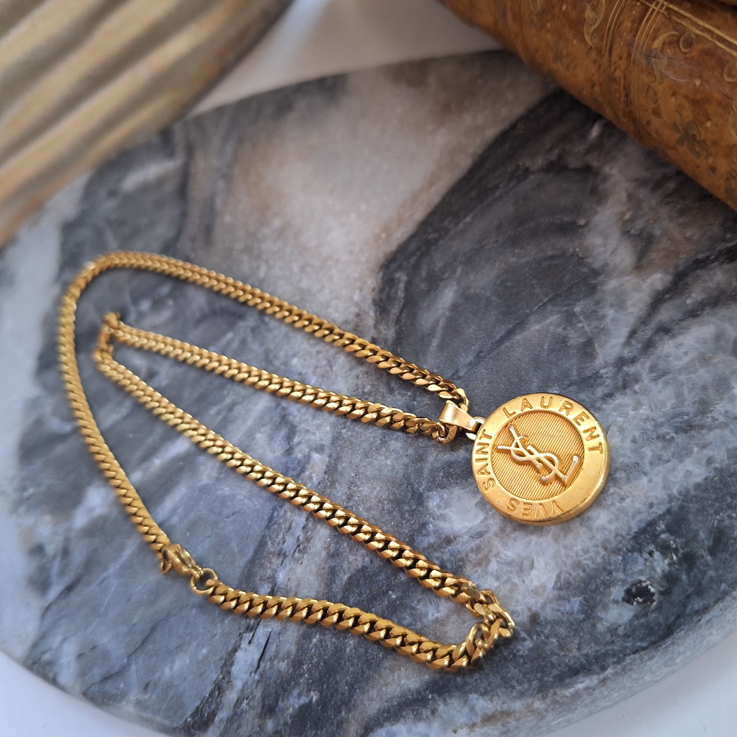 Margo Necklace - Relux handcrafted creation with upcycled vintage button