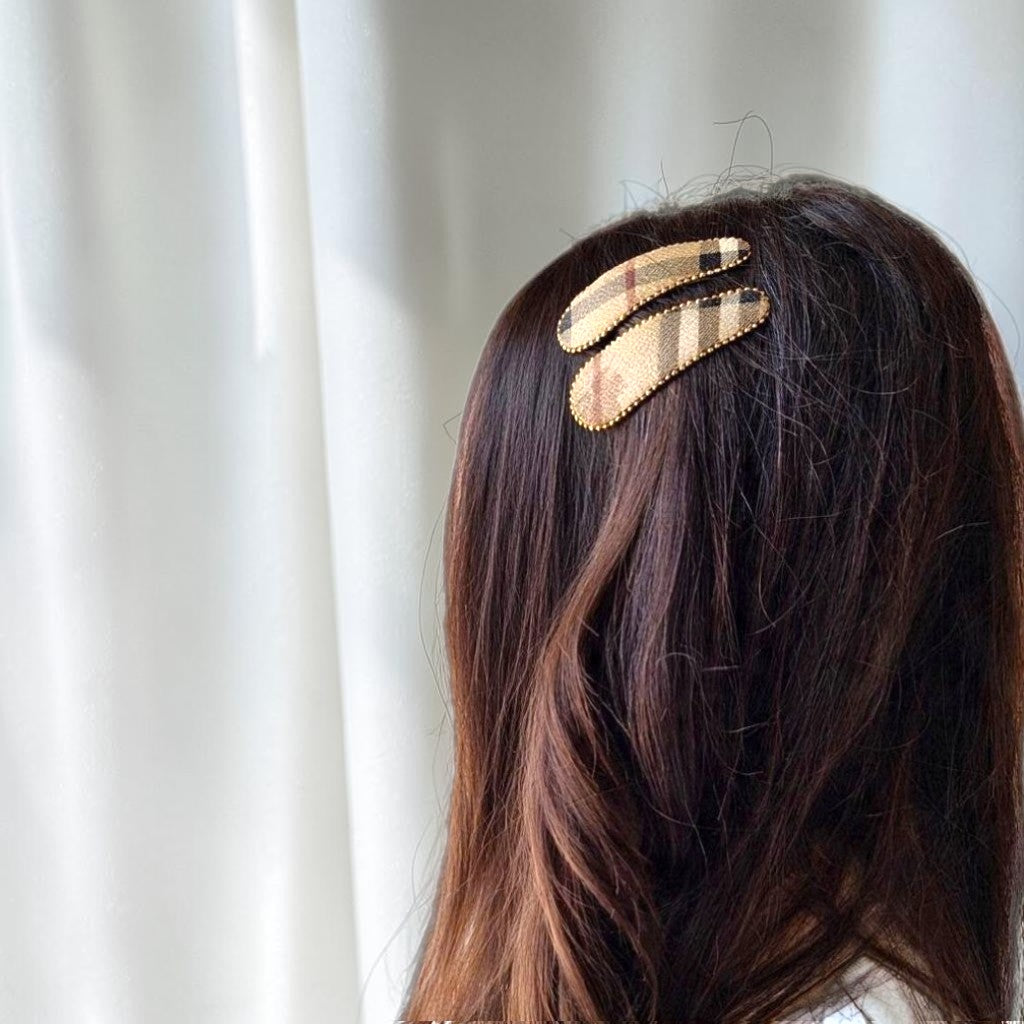 Accessori per capelli Joan - Creazione artigianale Relux in pelle vintage upcycled