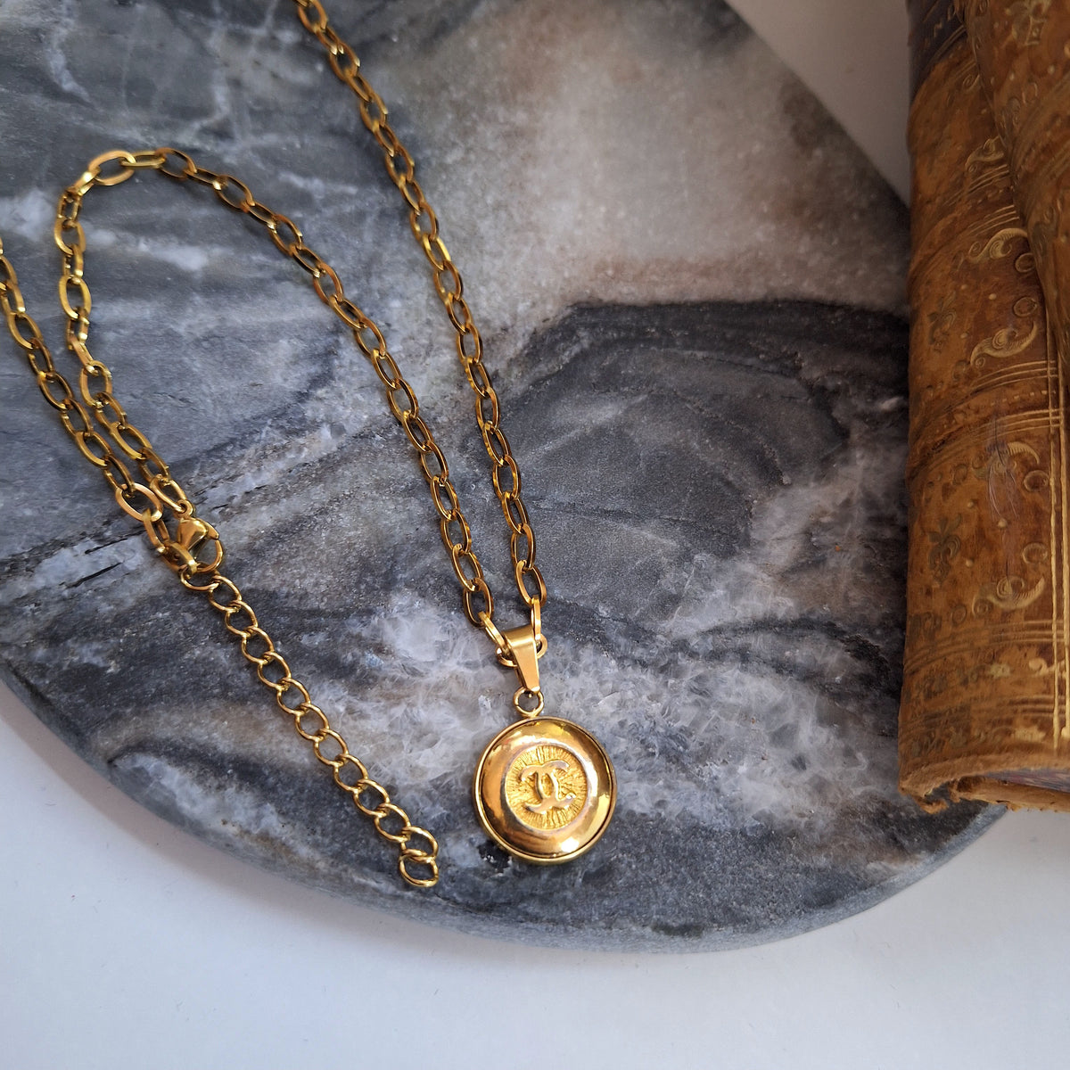 Ilsa Necklace - Relux handcrafted creation with upcycled vintage component