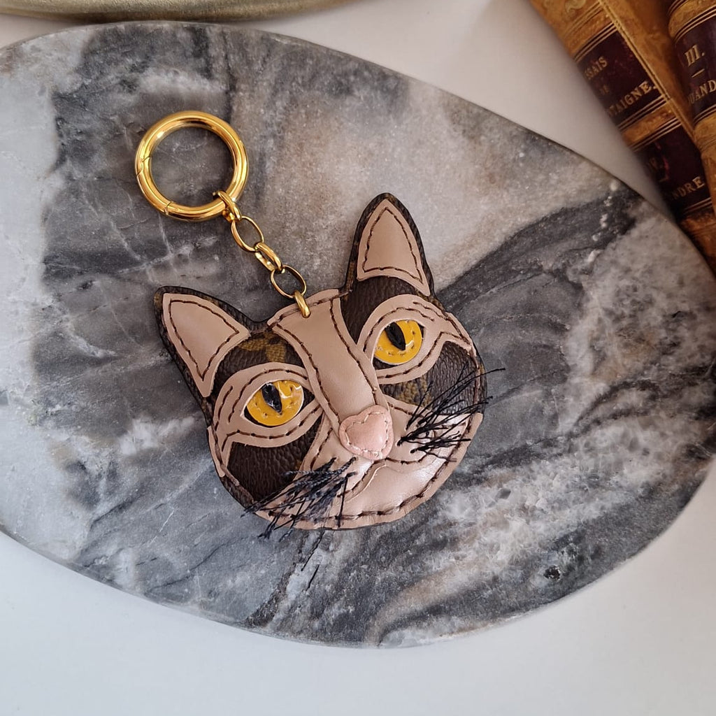 Portachiavi Mimi - Creazione artigianale Relux in pelle vintage upcycled