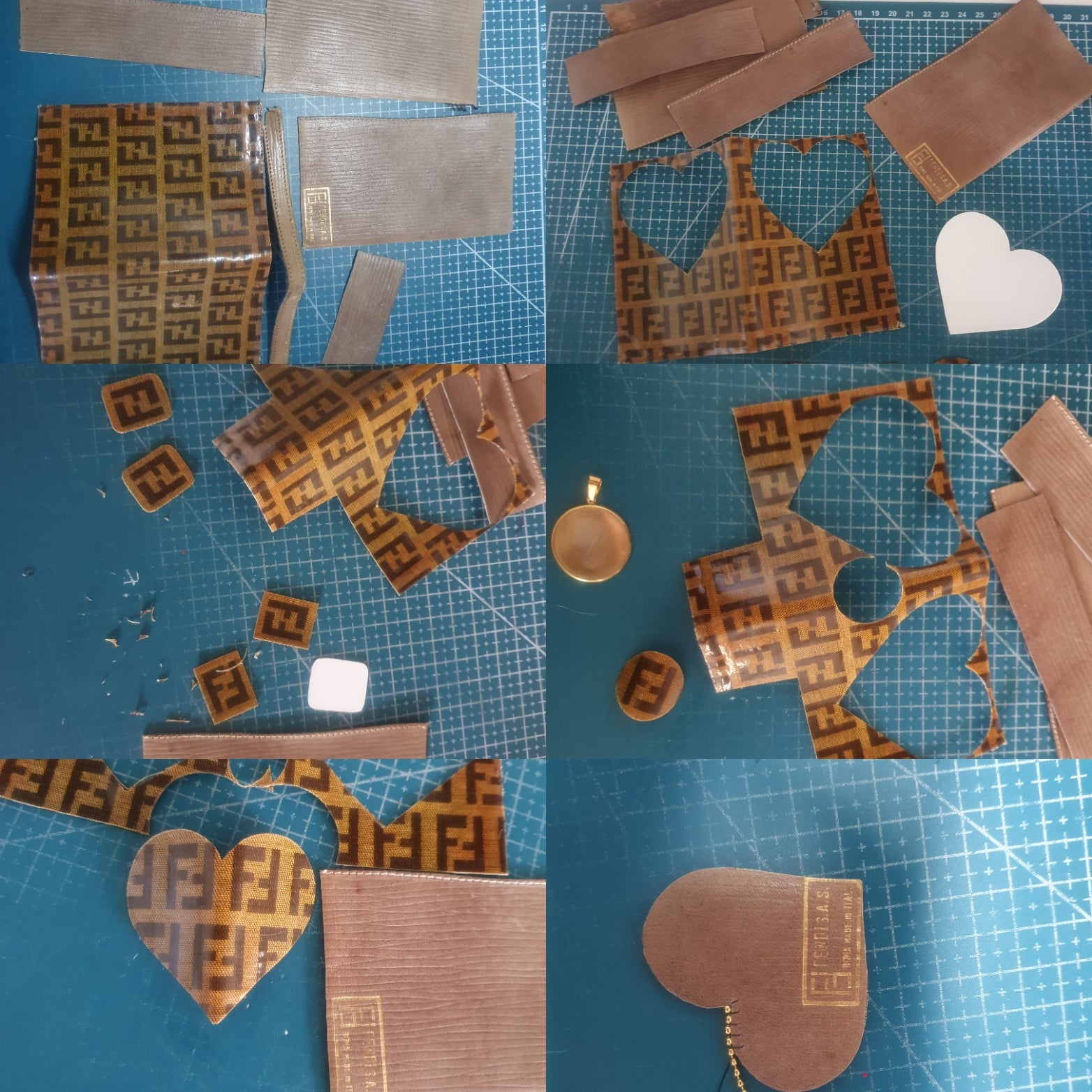 Portachiave Cuore Upcycled