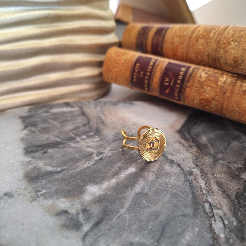 Olia Ring - Relux handcrafted creation with upcycled button