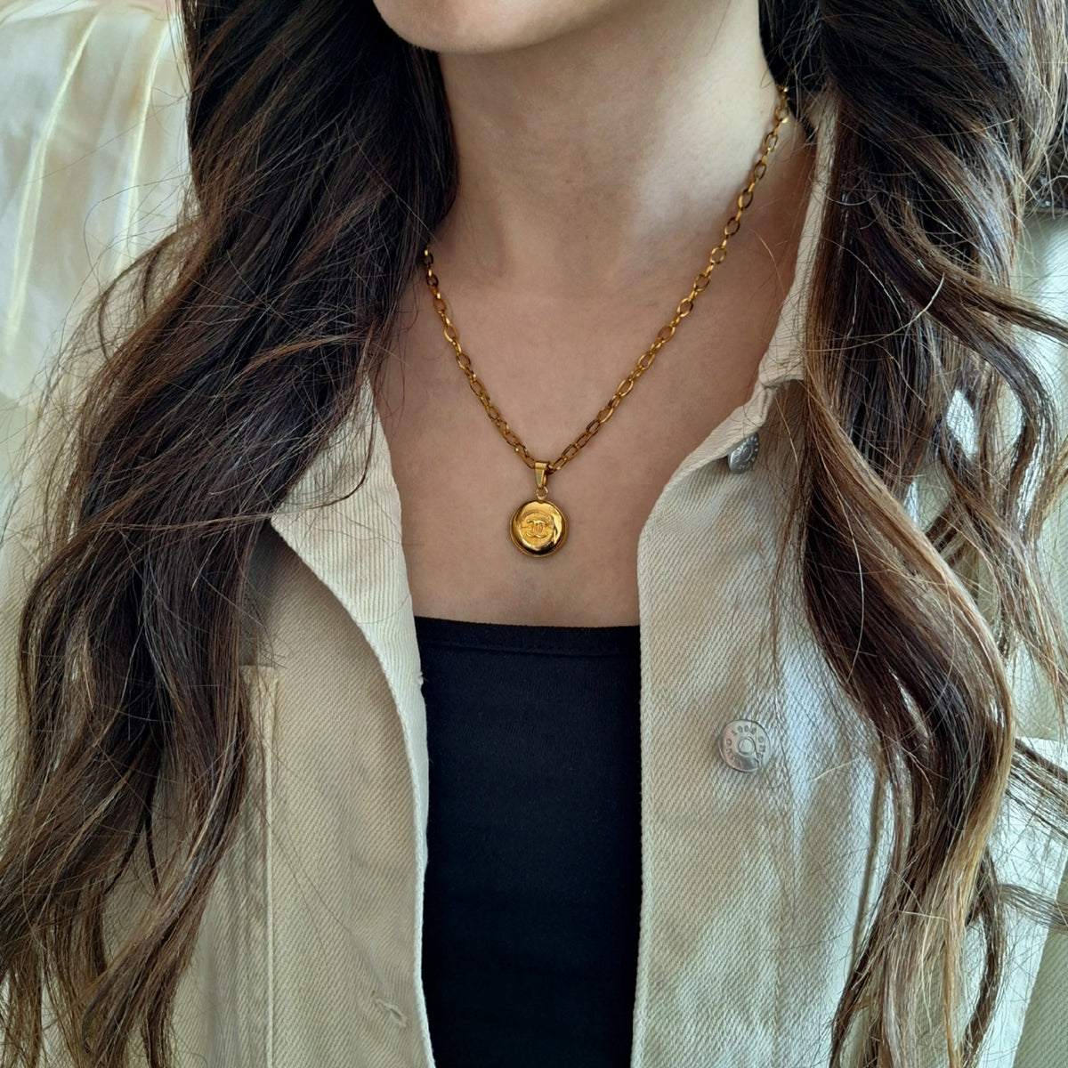 Ilsa Necklace - Relux handcrafted creation with upcycled vintage component
