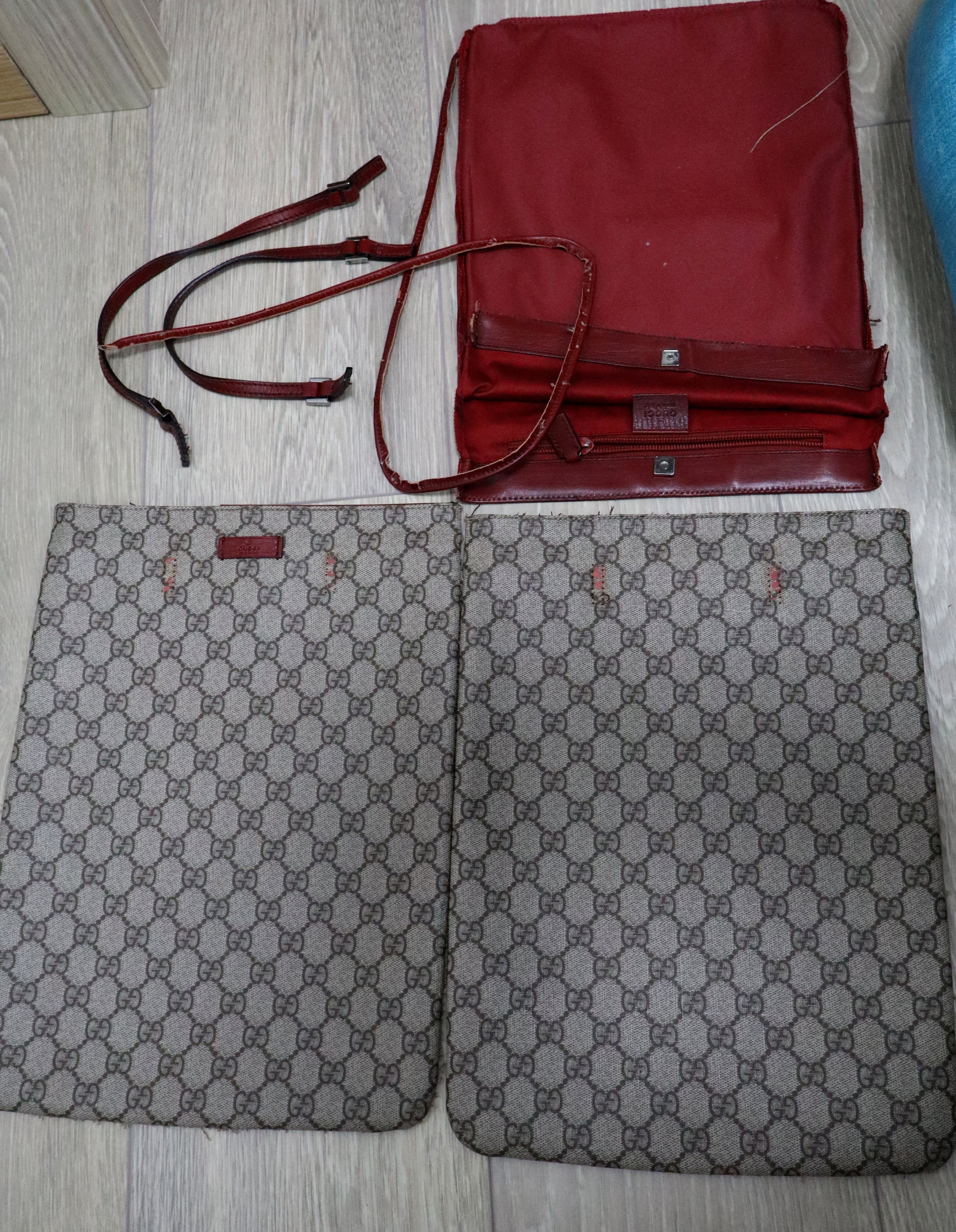 Portachiavi Cavallo in Tela Monogram Upcycled