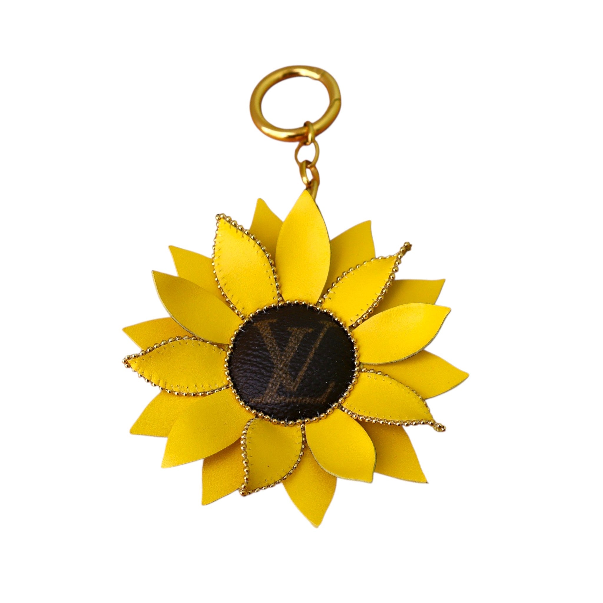 Charm Girasole in Pelle Upcycled