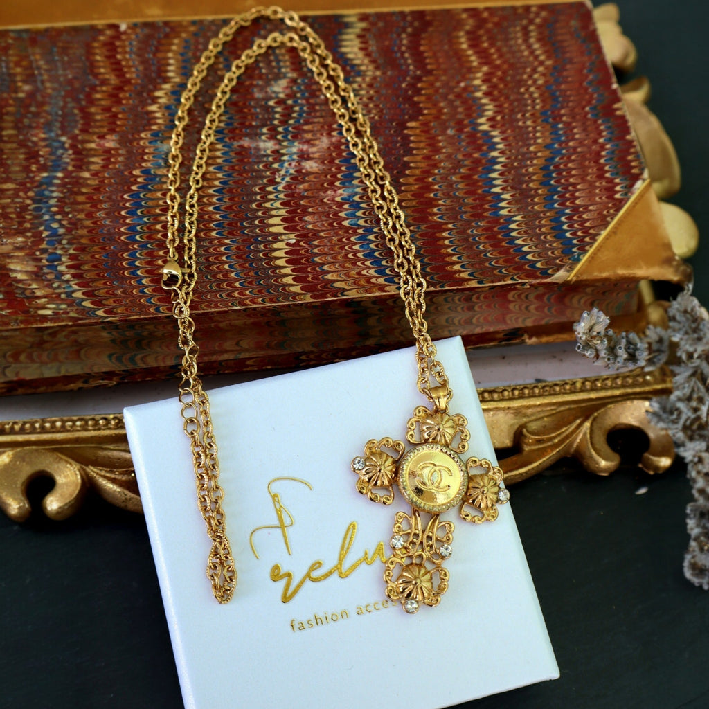 Collana Croce Upcycling