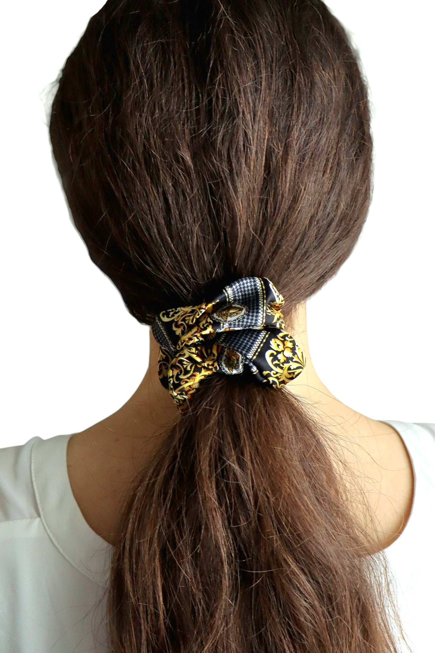 Scrunchie "Kennedy" Upcycled