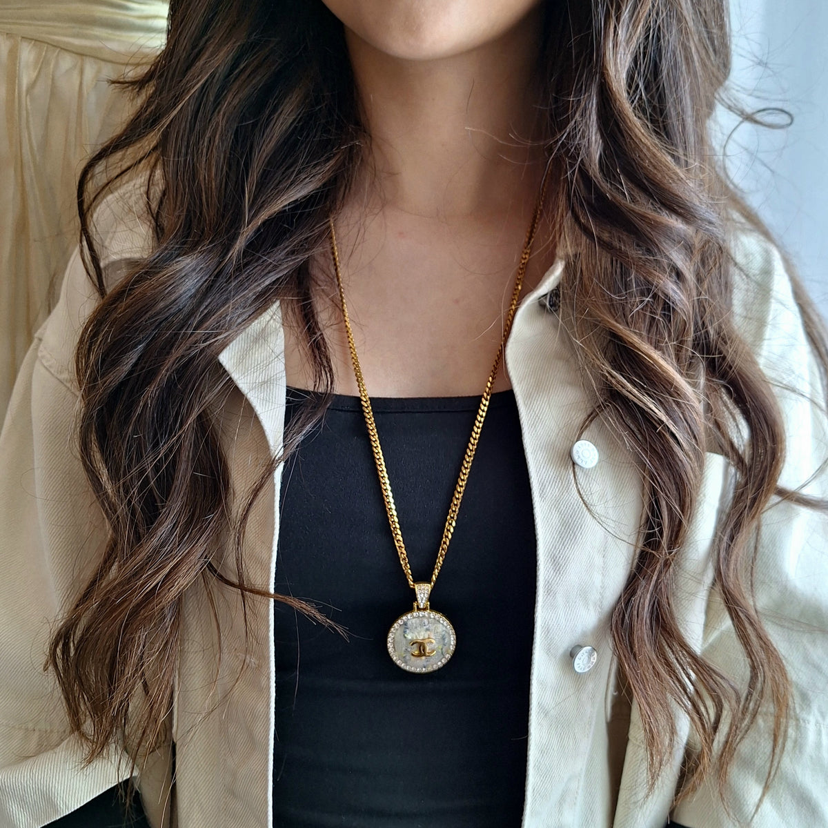 Pora Necklace - Relux artisanal creation with upcycled vintage component